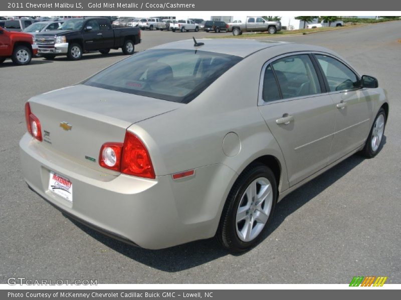 Gold Mist Metallic / Cocoa/Cashmere 2011 Chevrolet Malibu LS