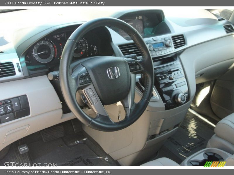 Polished Metal Metallic / Gray 2011 Honda Odyssey EX-L