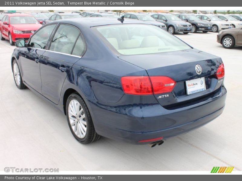 Tempest Blue Metallic / Cornsilk Beige 2011 Volkswagen Jetta SEL Sedan