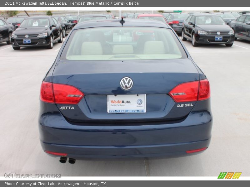 Tempest Blue Metallic / Cornsilk Beige 2011 Volkswagen Jetta SEL Sedan