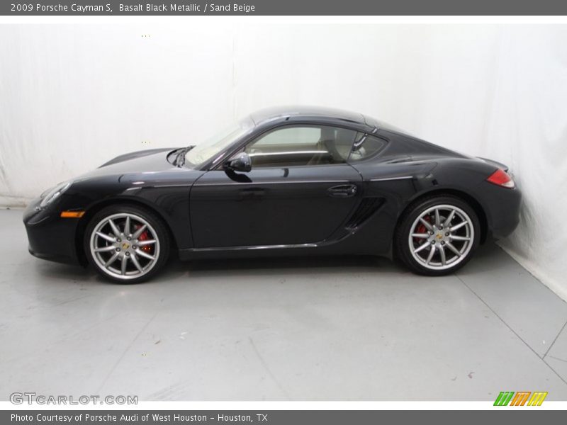 Basalt Black Metallic / Sand Beige 2009 Porsche Cayman S