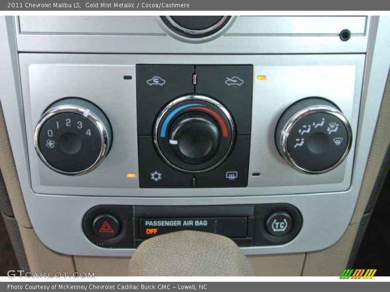 Gold Mist Metallic / Cocoa/Cashmere 2011 Chevrolet Malibu LS