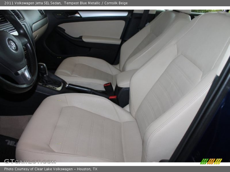 Tempest Blue Metallic / Cornsilk Beige 2011 Volkswagen Jetta SEL Sedan