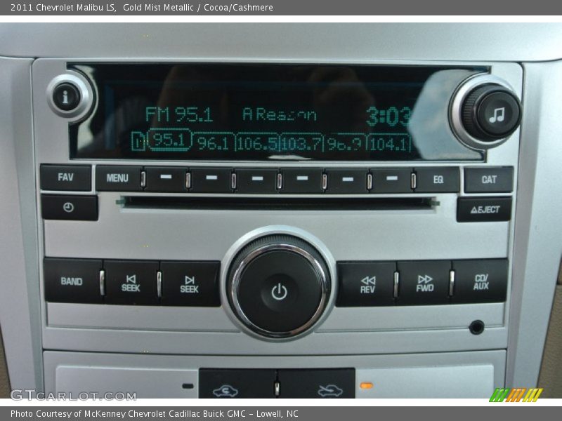 Gold Mist Metallic / Cocoa/Cashmere 2011 Chevrolet Malibu LS