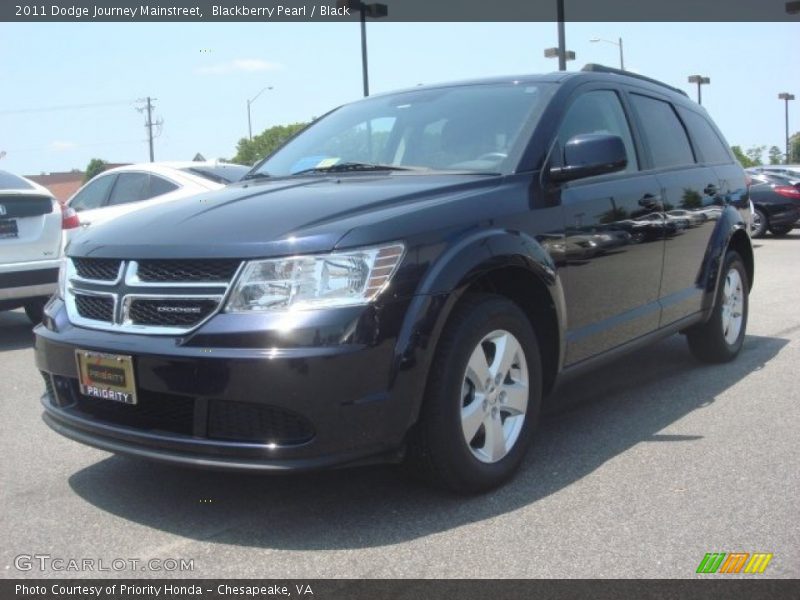 Blackberry Pearl / Black 2011 Dodge Journey Mainstreet