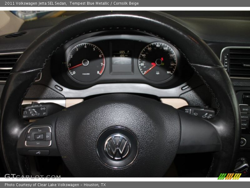 Tempest Blue Metallic / Cornsilk Beige 2011 Volkswagen Jetta SEL Sedan