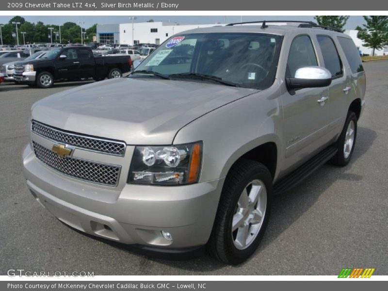 Silver Birch Metallic / Ebony 2009 Chevrolet Tahoe LTZ 4x4