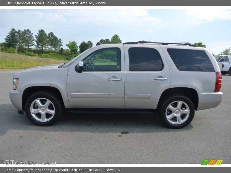 Silver Birch Metallic / Ebony 2009 Chevrolet Tahoe LTZ 4x4