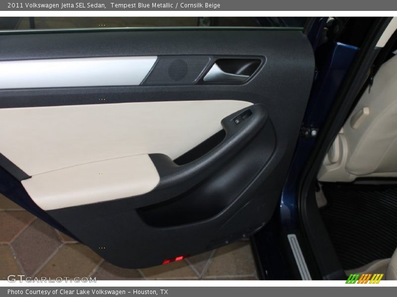 Tempest Blue Metallic / Cornsilk Beige 2011 Volkswagen Jetta SEL Sedan