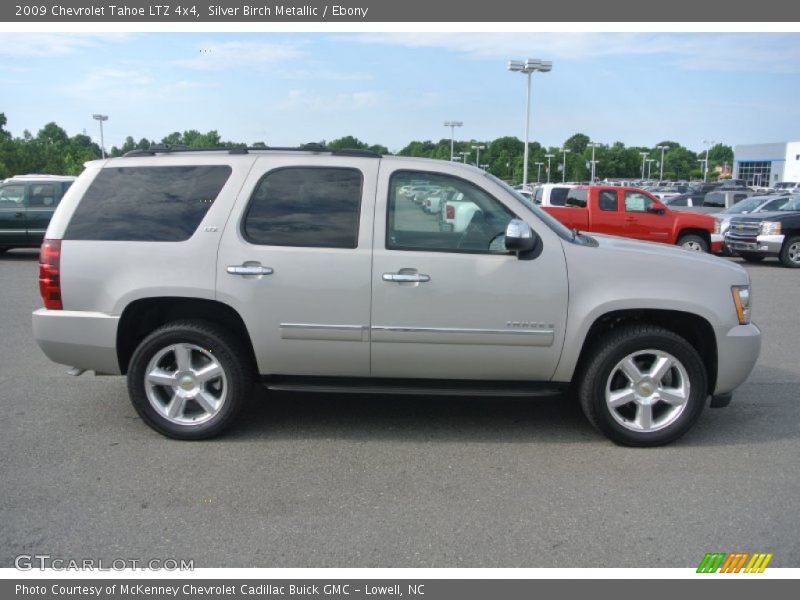 Silver Birch Metallic / Ebony 2009 Chevrolet Tahoe LTZ 4x4