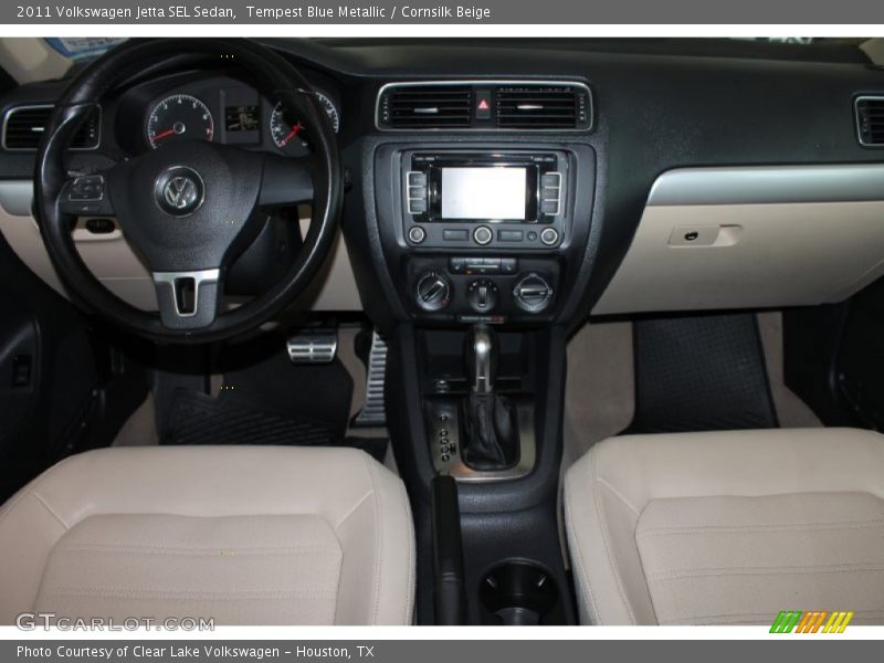 Tempest Blue Metallic / Cornsilk Beige 2011 Volkswagen Jetta SEL Sedan