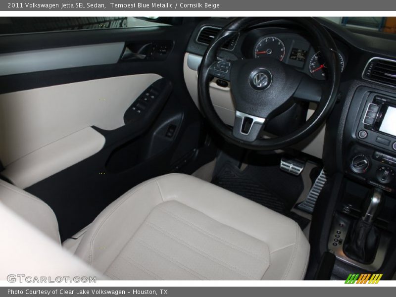 Tempest Blue Metallic / Cornsilk Beige 2011 Volkswagen Jetta SEL Sedan