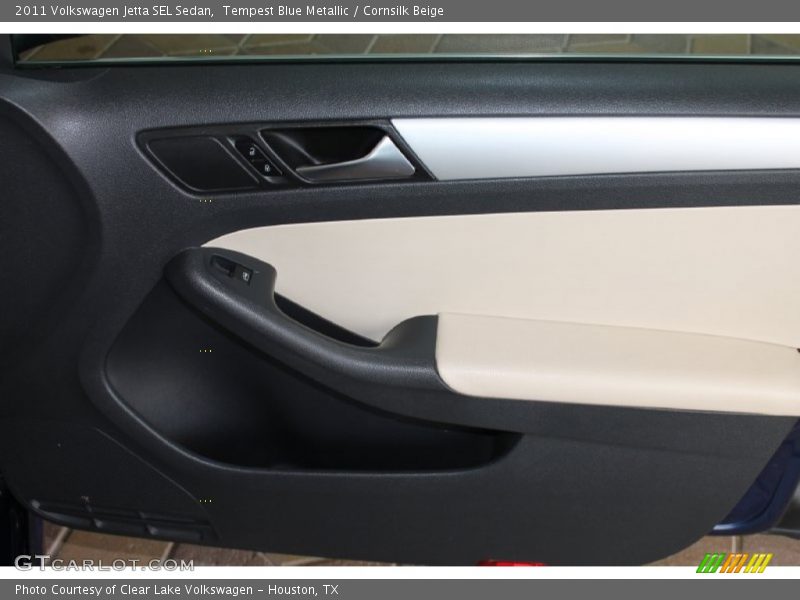 Tempest Blue Metallic / Cornsilk Beige 2011 Volkswagen Jetta SEL Sedan