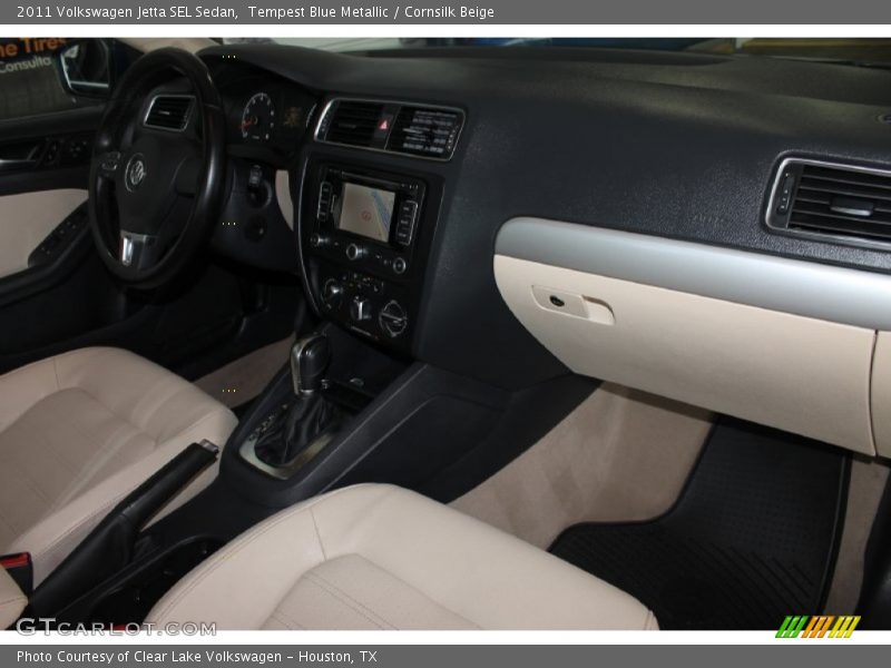 Tempest Blue Metallic / Cornsilk Beige 2011 Volkswagen Jetta SEL Sedan
