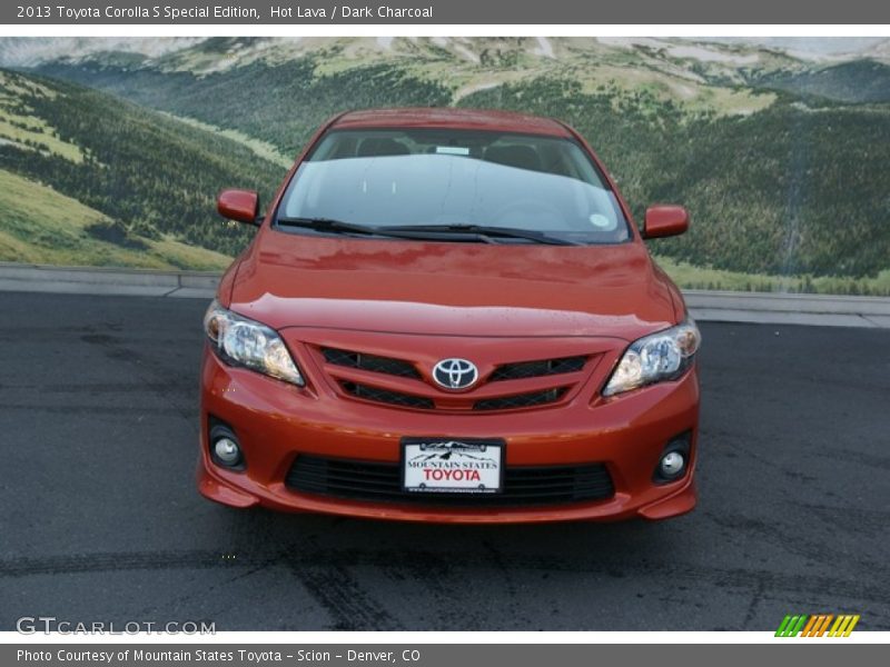 Hot Lava / Dark Charcoal 2013 Toyota Corolla S Special Edition