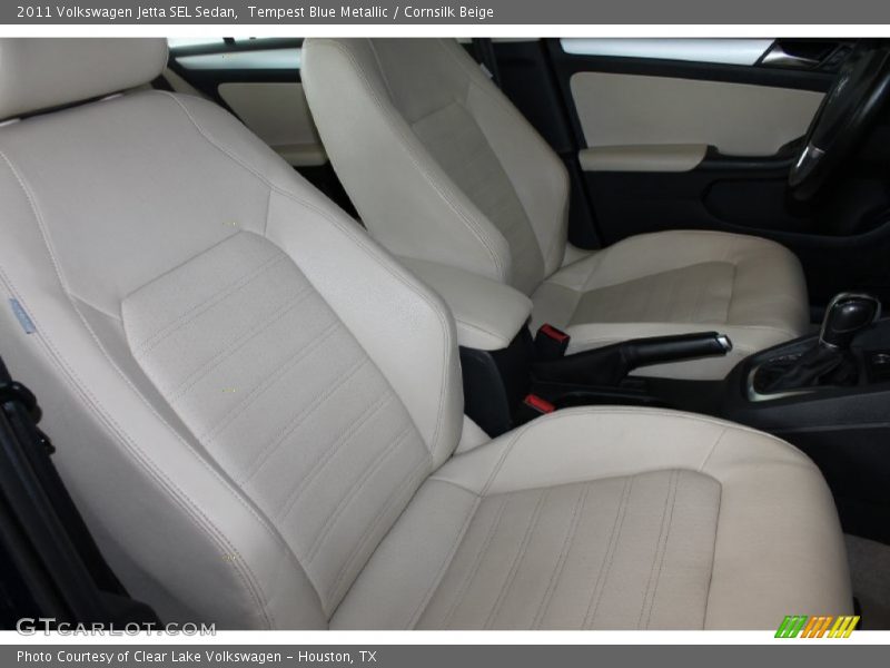 Tempest Blue Metallic / Cornsilk Beige 2011 Volkswagen Jetta SEL Sedan