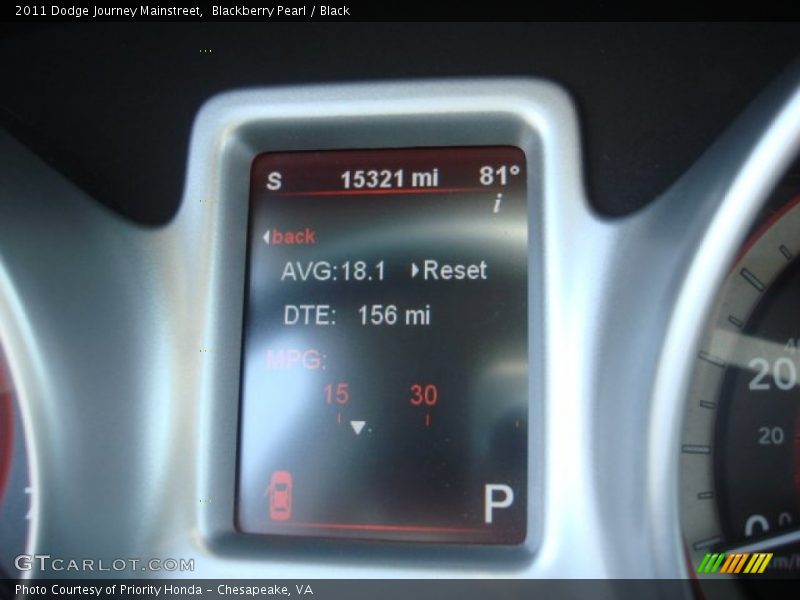 Blackberry Pearl / Black 2011 Dodge Journey Mainstreet