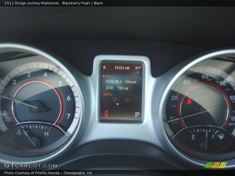 Blackberry Pearl / Black 2011 Dodge Journey Mainstreet