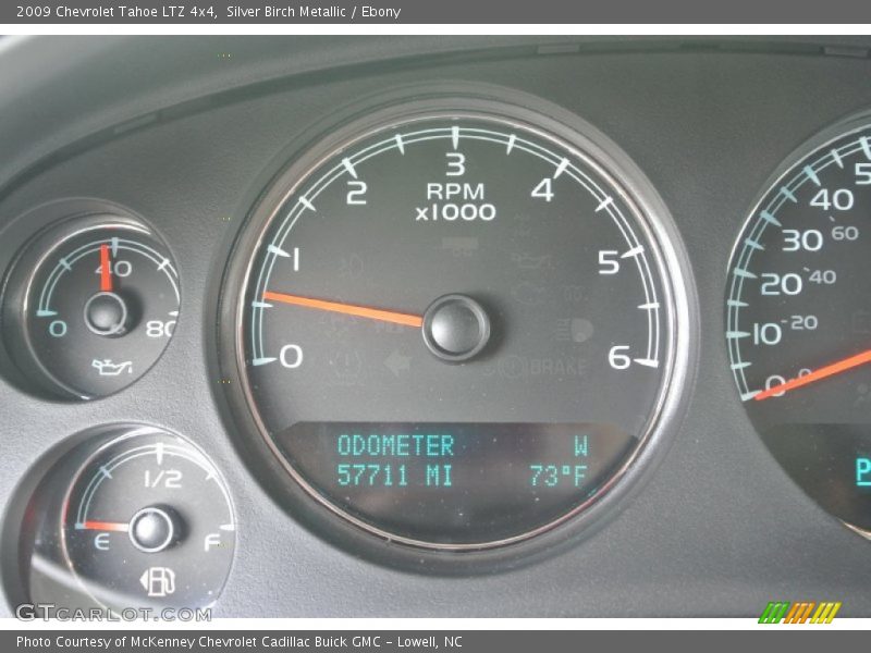 Silver Birch Metallic / Ebony 2009 Chevrolet Tahoe LTZ 4x4