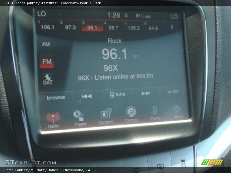 Blackberry Pearl / Black 2011 Dodge Journey Mainstreet