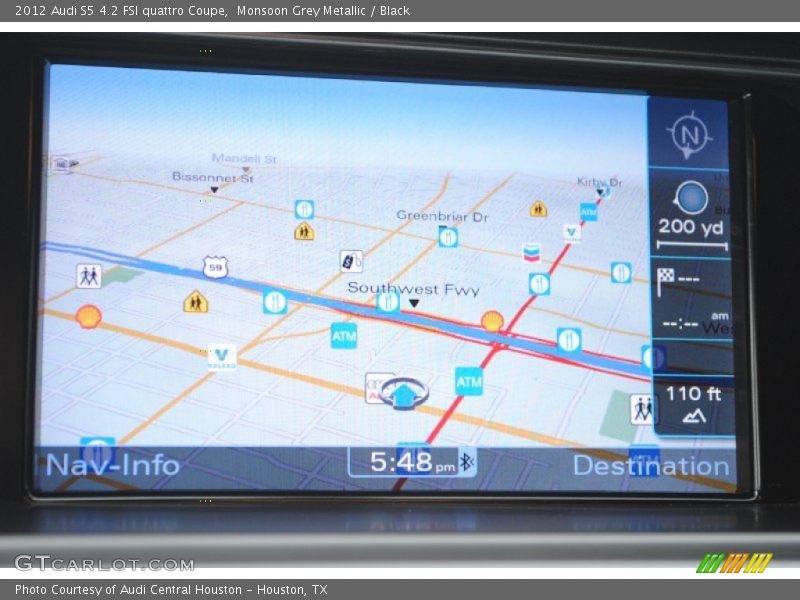 Navigation of 2012 S5 4.2 FSI quattro Coupe
