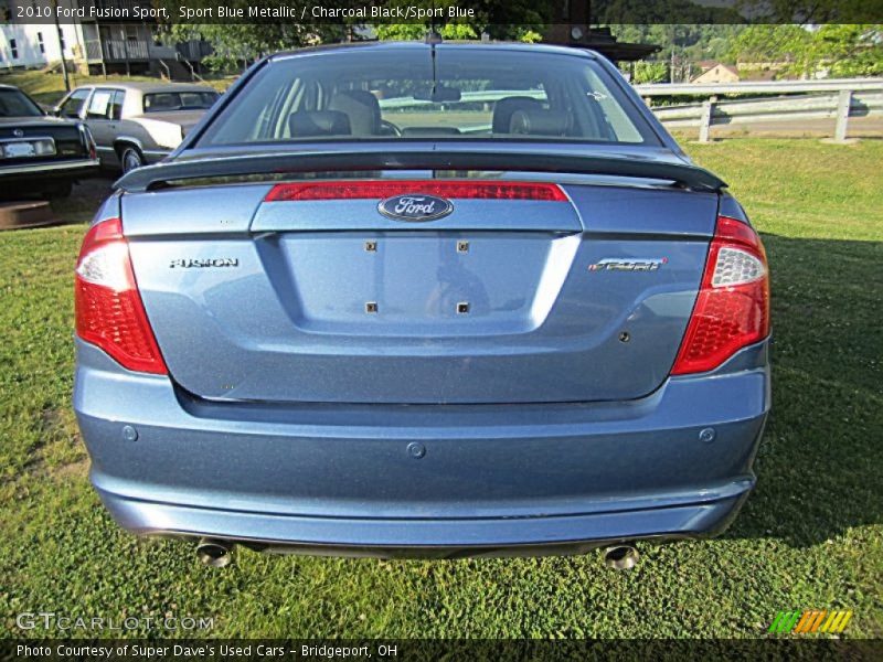 Sport Blue Metallic / Charcoal Black/Sport Blue 2010 Ford Fusion Sport