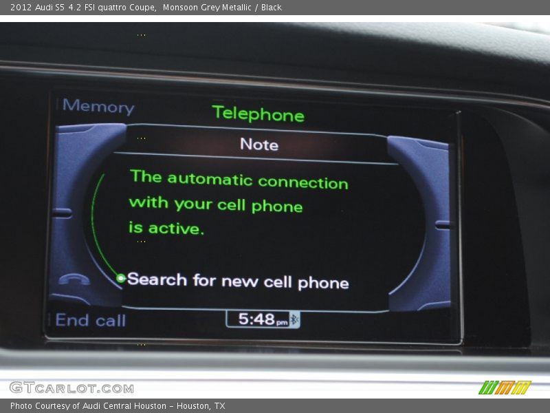 Monsoon Grey Metallic / Black 2012 Audi S5 4.2 FSI quattro Coupe