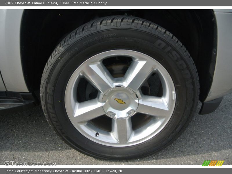 Silver Birch Metallic / Ebony 2009 Chevrolet Tahoe LTZ 4x4