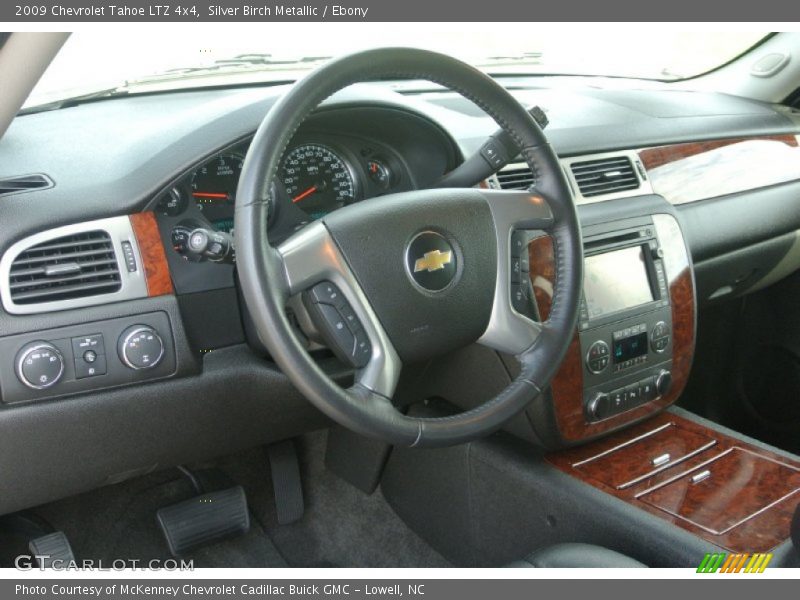 Silver Birch Metallic / Ebony 2009 Chevrolet Tahoe LTZ 4x4