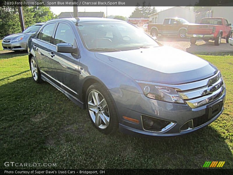 Sport Blue Metallic / Charcoal Black/Sport Blue 2010 Ford Fusion Sport
