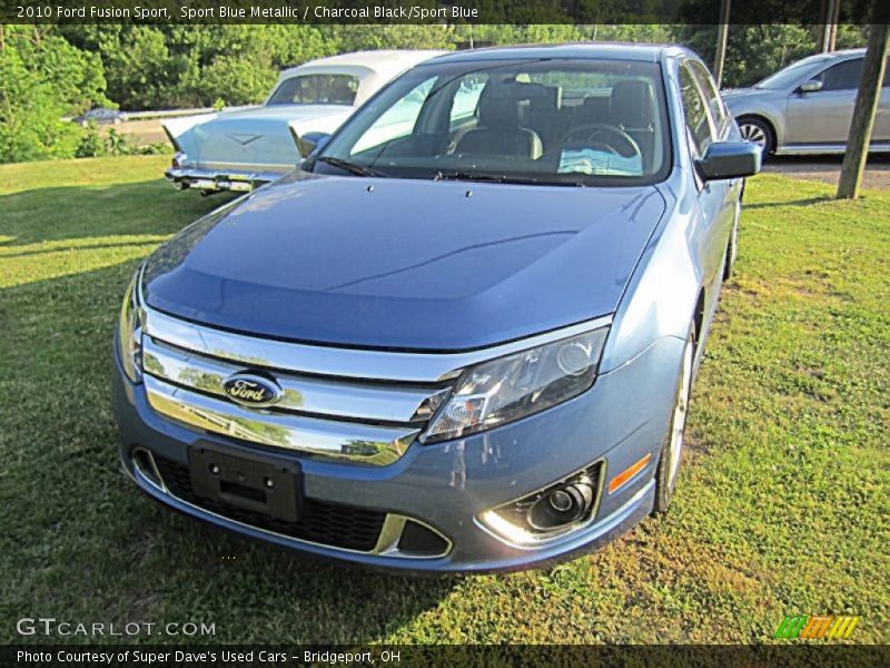 Sport Blue Metallic / Charcoal Black/Sport Blue 2010 Ford Fusion Sport