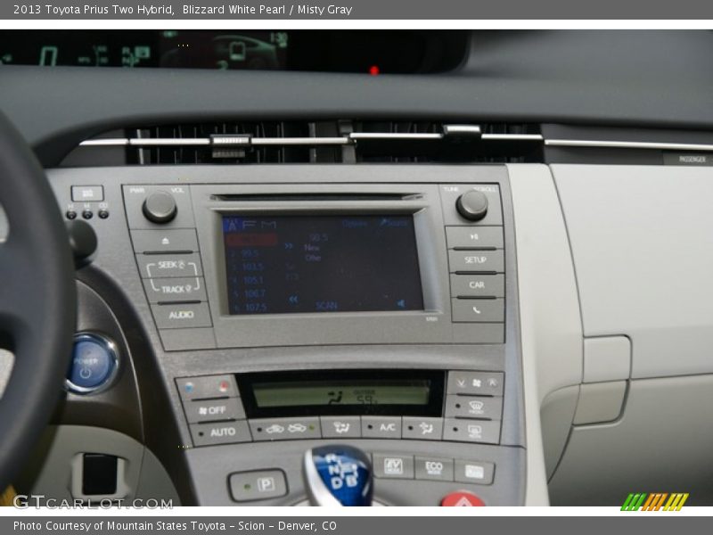 Blizzard White Pearl / Misty Gray 2013 Toyota Prius Two Hybrid