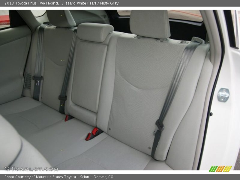 Blizzard White Pearl / Misty Gray 2013 Toyota Prius Two Hybrid