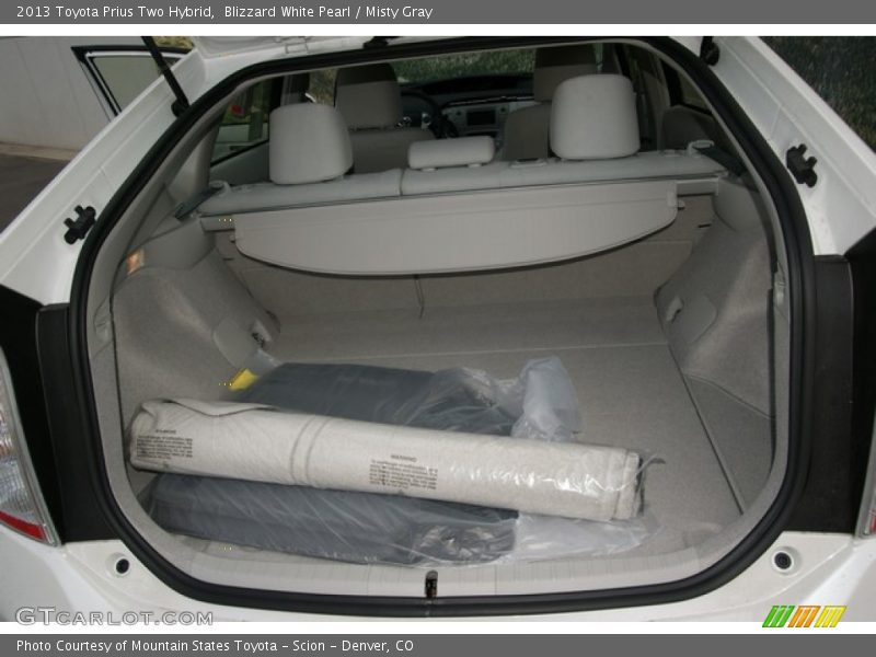 Blizzard White Pearl / Misty Gray 2013 Toyota Prius Two Hybrid