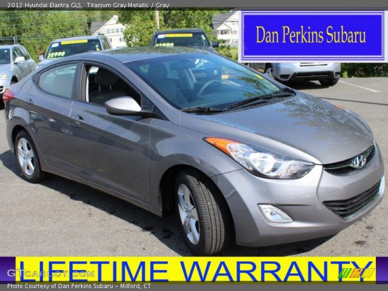 Titanium Gray Metallic / Gray 2012 Hyundai Elantra GLS