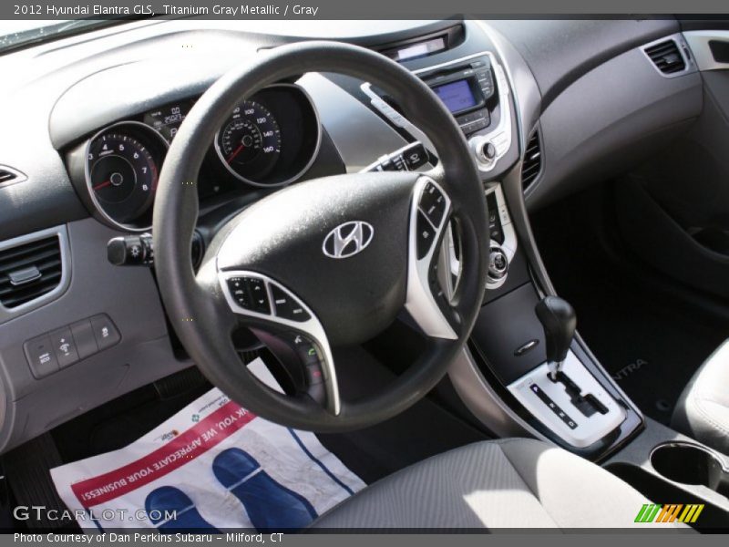 Titanium Gray Metallic / Gray 2012 Hyundai Elantra GLS