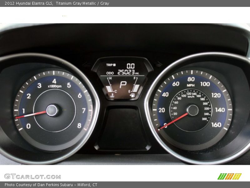 Titanium Gray Metallic / Gray 2012 Hyundai Elantra GLS