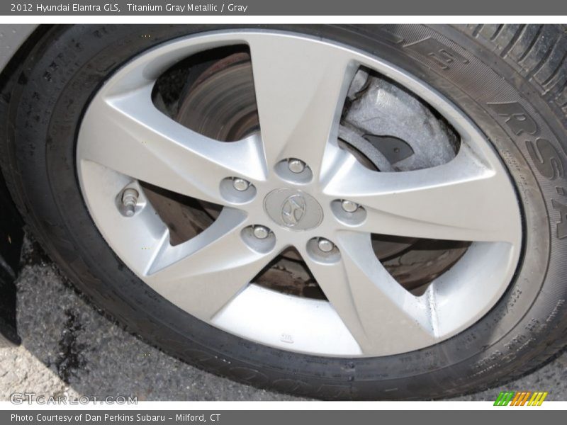 Titanium Gray Metallic / Gray 2012 Hyundai Elantra GLS