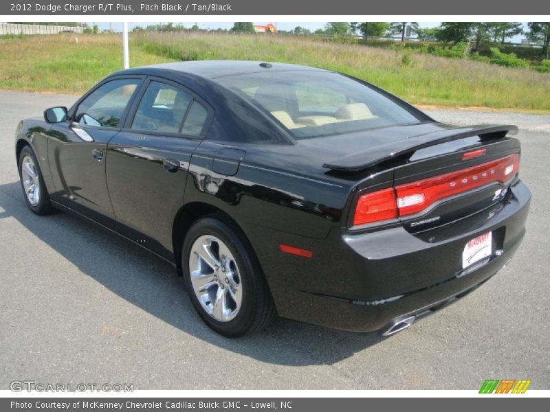 Pitch Black / Tan/Black 2012 Dodge Charger R/T Plus