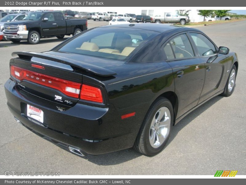 Pitch Black / Tan/Black 2012 Dodge Charger R/T Plus