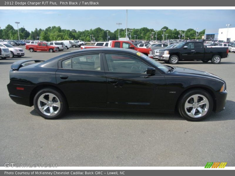 Pitch Black / Tan/Black 2012 Dodge Charger R/T Plus