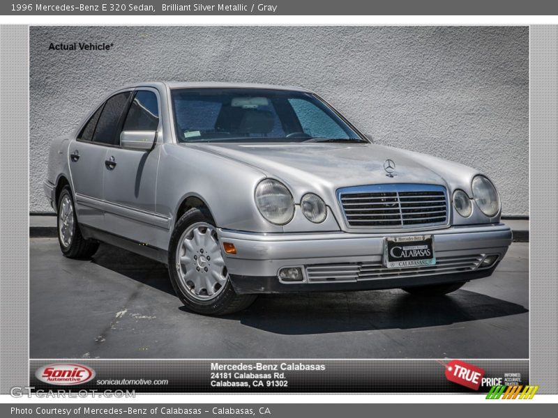 Brilliant Silver Metallic / Gray 1996 Mercedes-Benz E 320 Sedan