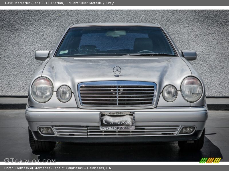 Brilliant Silver Metallic / Gray 1996 Mercedes-Benz E 320 Sedan