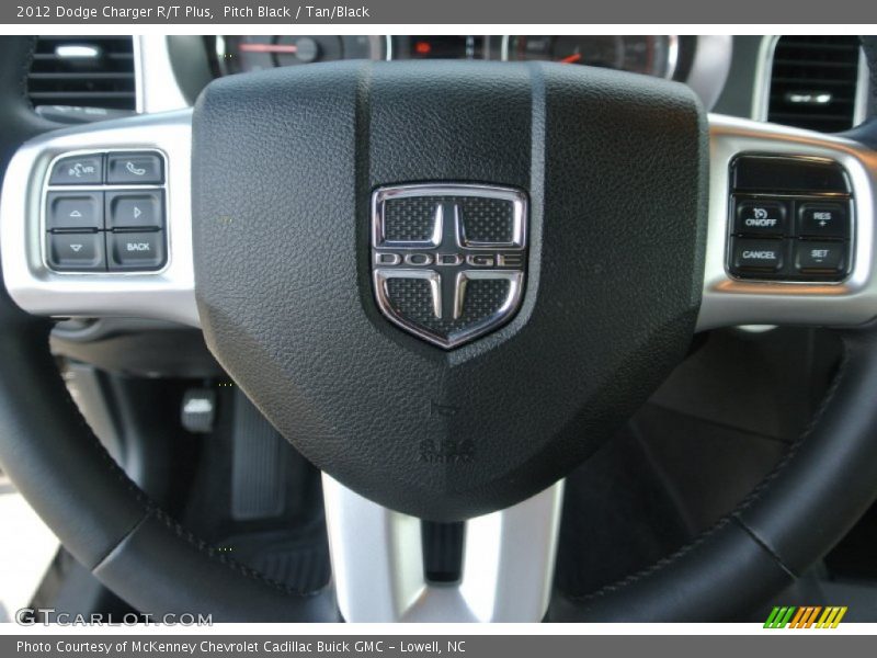 Pitch Black / Tan/Black 2012 Dodge Charger R/T Plus