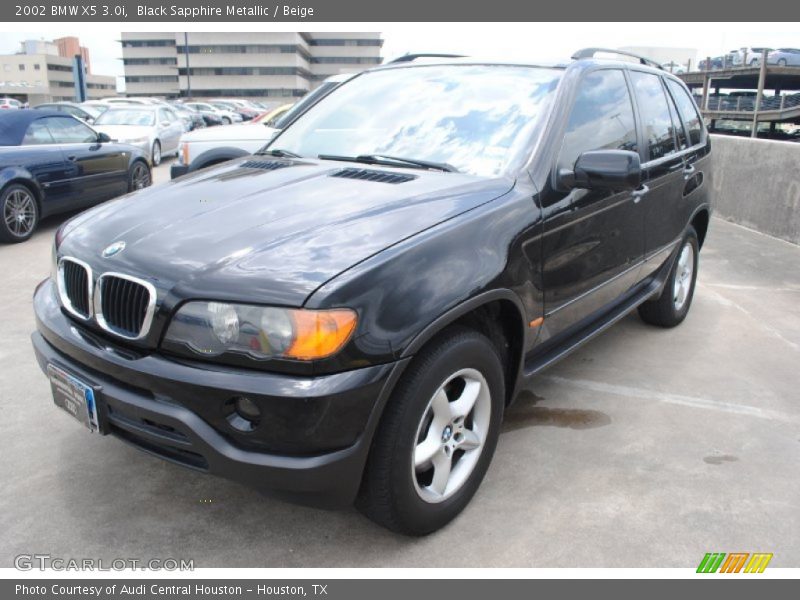 Black Sapphire Metallic / Beige 2002 BMW X5 3.0i