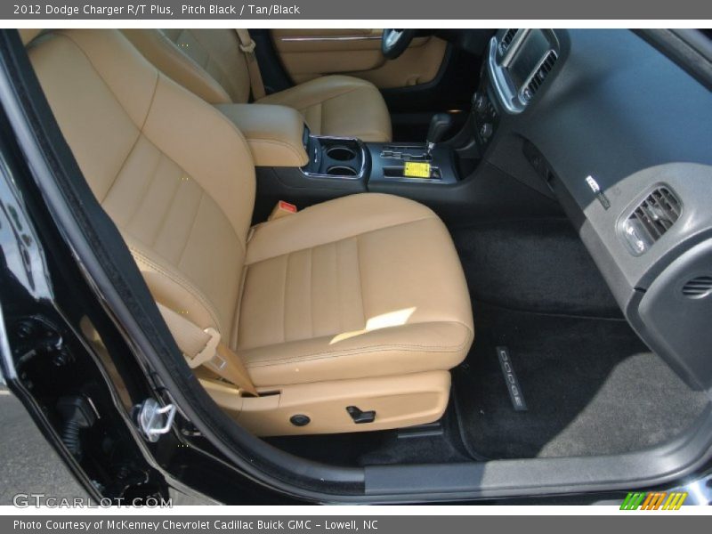 Pitch Black / Tan/Black 2012 Dodge Charger R/T Plus
