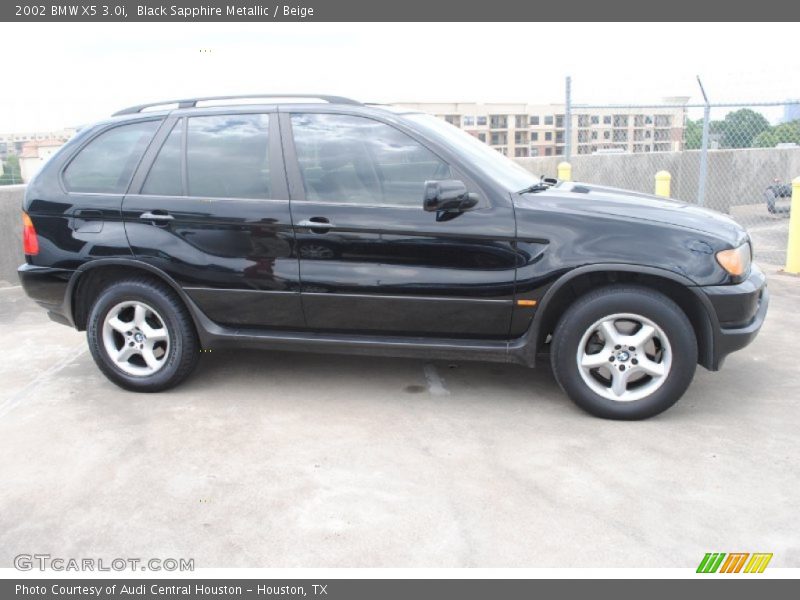 Black Sapphire Metallic / Beige 2002 BMW X5 3.0i