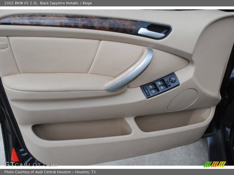 Black Sapphire Metallic / Beige 2002 BMW X5 3.0i