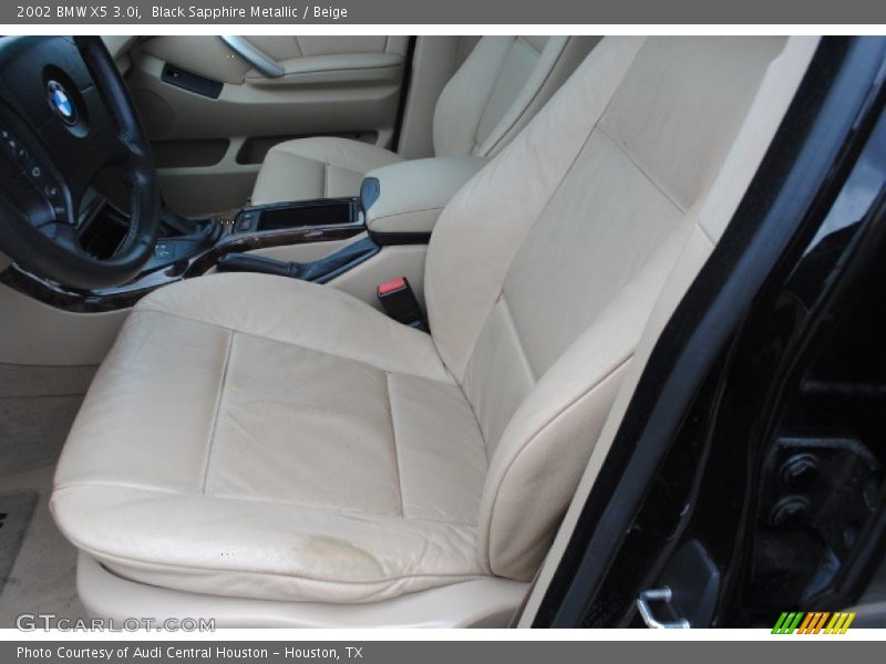 Black Sapphire Metallic / Beige 2002 BMW X5 3.0i