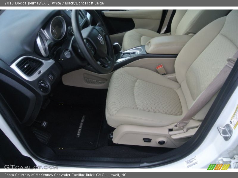 White / Black/Light Frost Beige 2013 Dodge Journey SXT